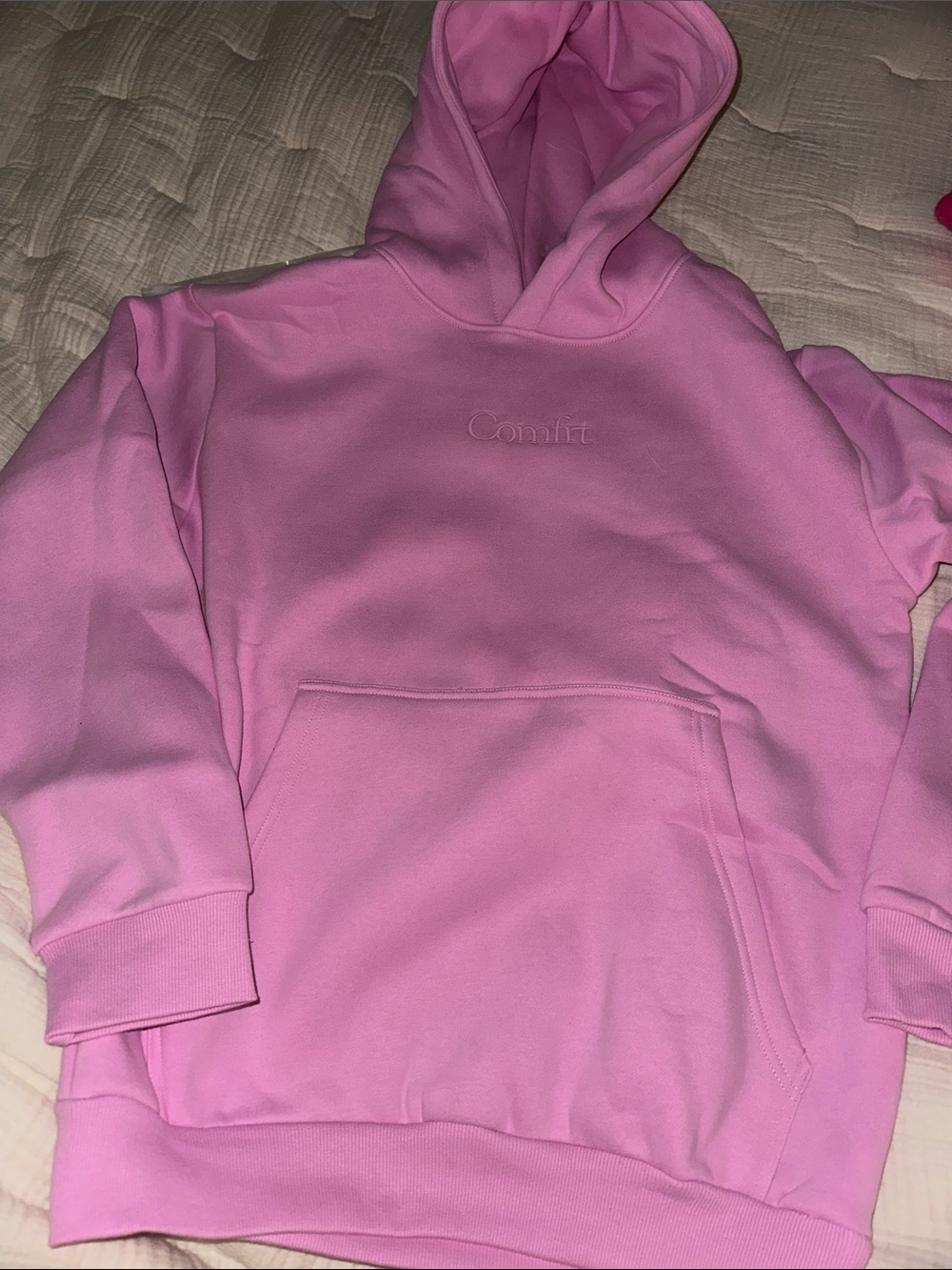 Comftr Women's Pink Hoodie Sweatshirt